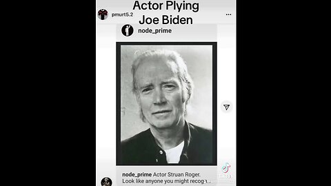 Actor Playing Joe Biden, Struan Roger