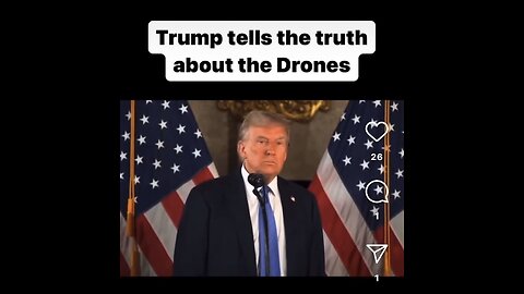 Captioned - Trump responses to drones