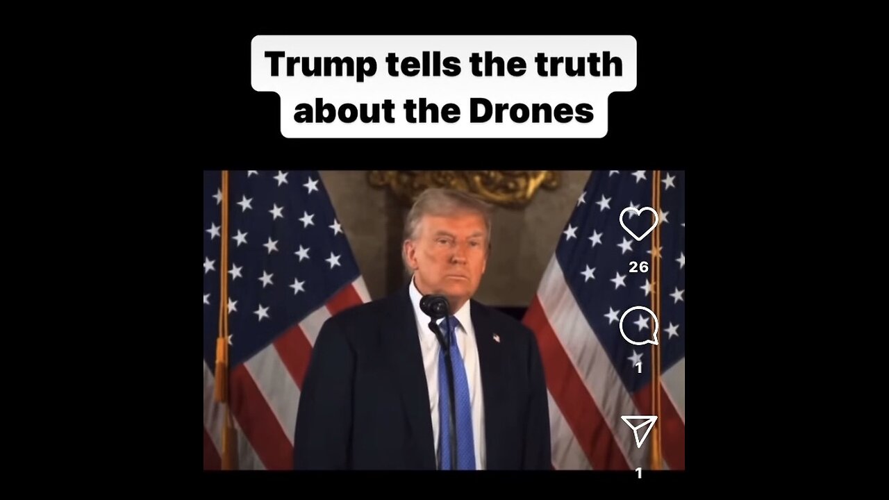 Captioned - Trump responses to drones