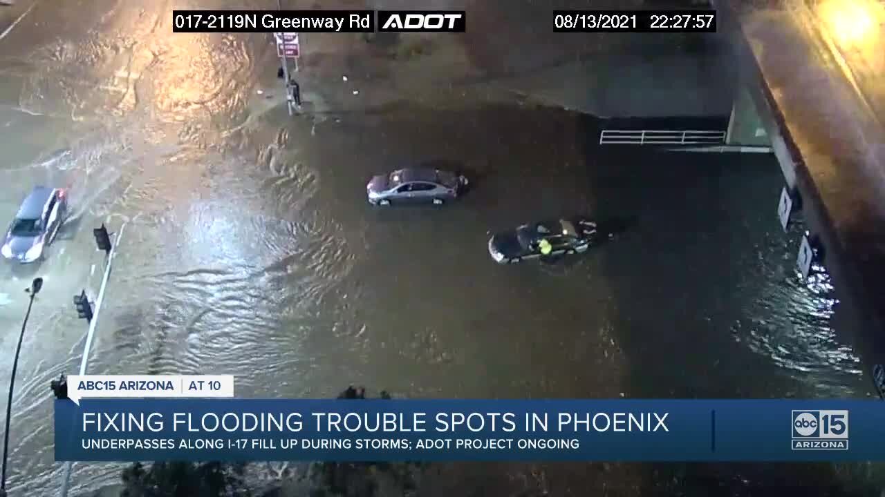 ADOT looking to fix flooding trouble spots in Phoenix