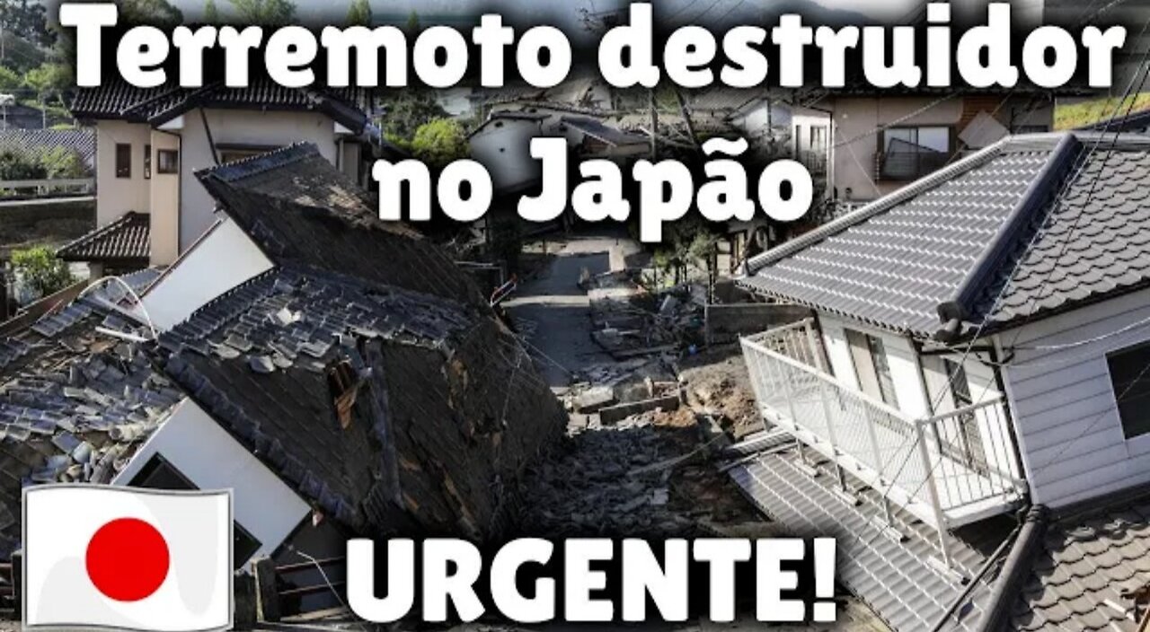 TERREMOTO DESTRUIDOR E TSUNAMI ATINGEM O JAPÃO NO PRIMEIRO DIA DO ANO!