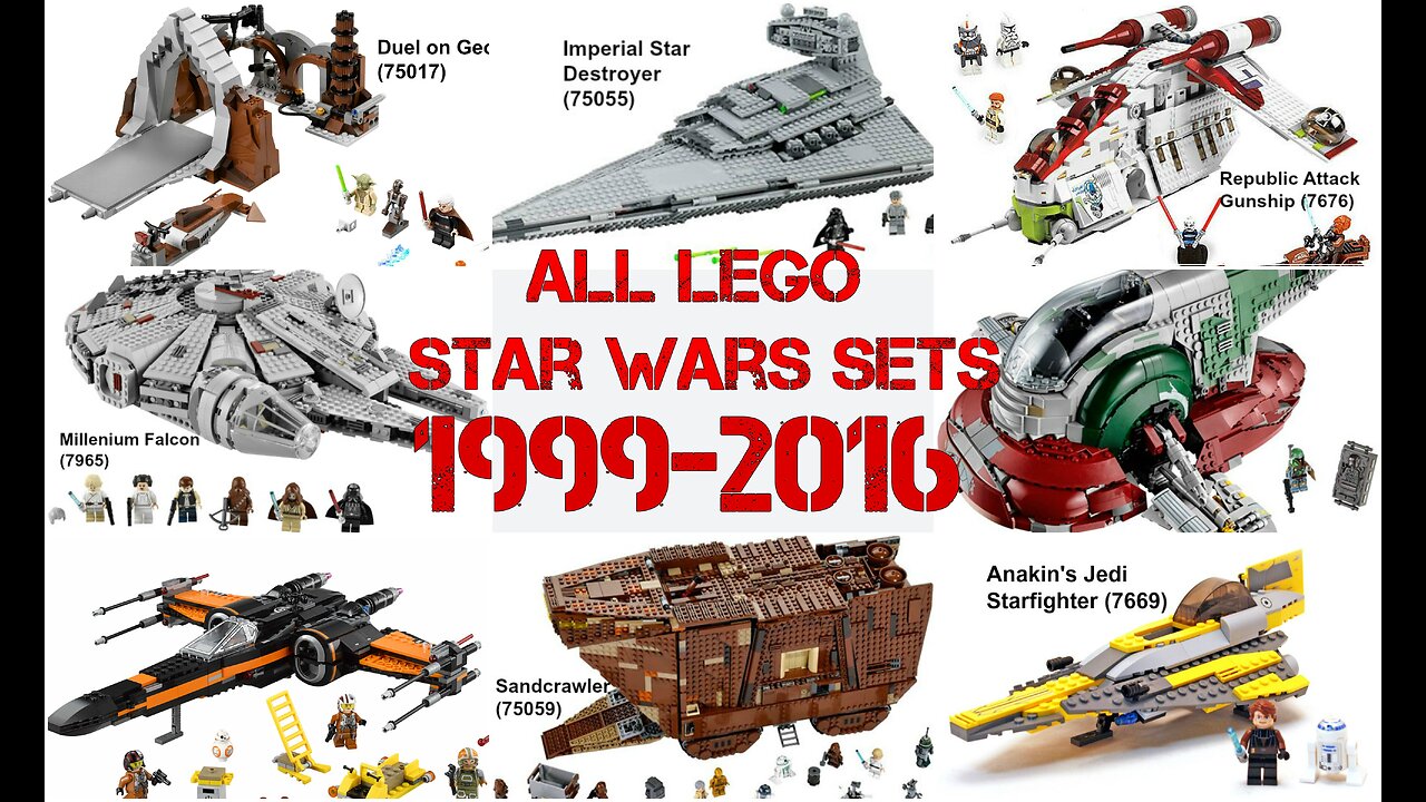 All Lego Star Wars Sets (1999 - 2016)