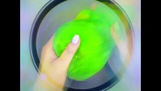 squeezing asmr colored slime satisfying #Shorts