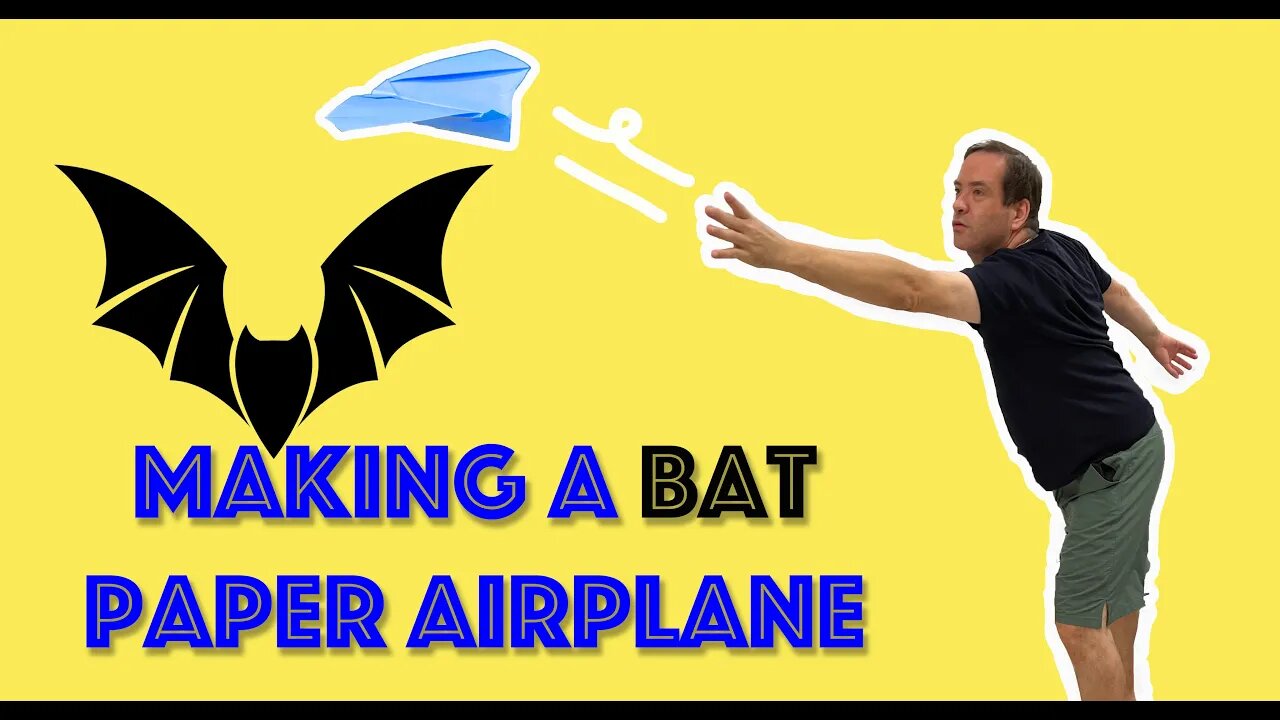 How to make a paper airplane that flies like a bat