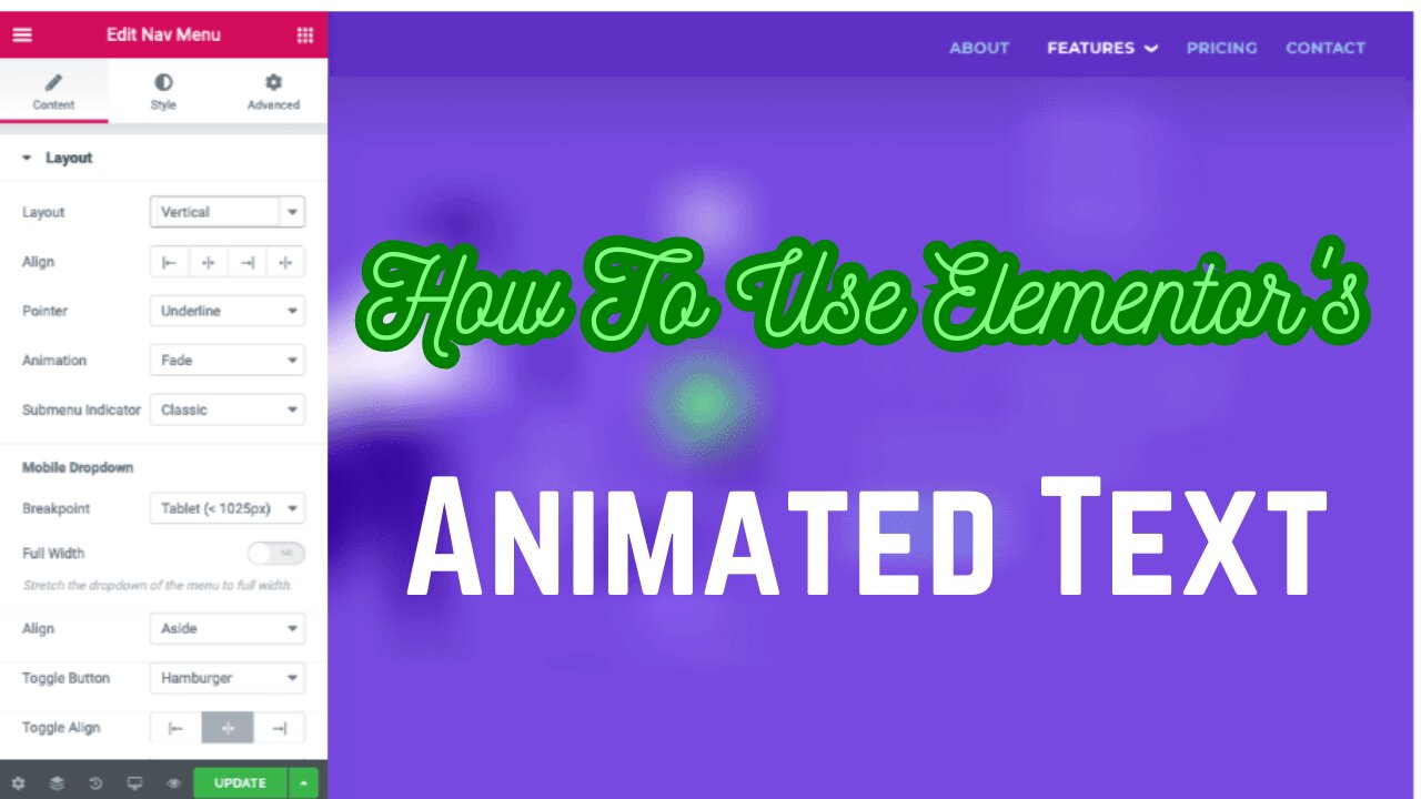 How to Use Animated Headline Text Widget in Elementor Pro - Elementor Pro Page Builder Tutorial