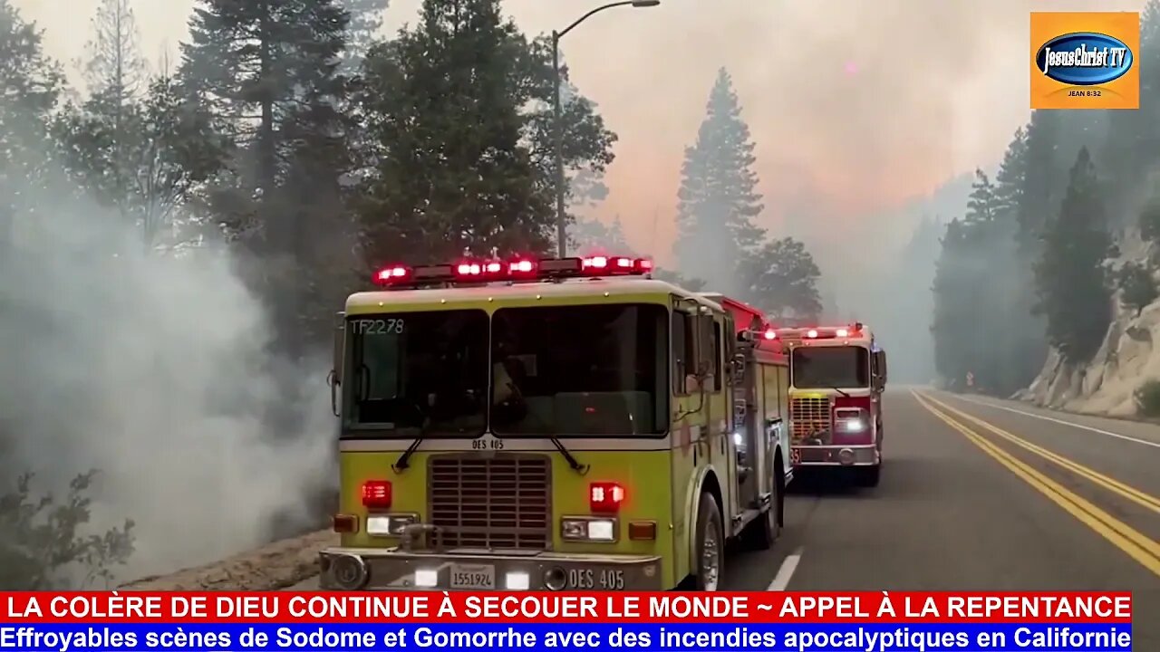 🔥🔥Effroyables scènes de Sodome et Gomorrhe avec des incendies apocalyptiques en Californie