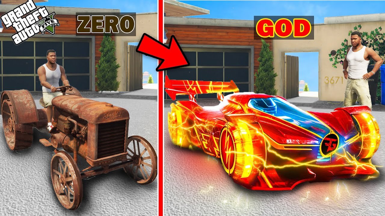 GTA 5: Franklin Used Ugly Tractor To Make Most Unique God Car In GTA 5! (GTA 5 Mods)