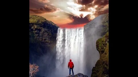 7 minutes - Waterfall - Man Observing Nature