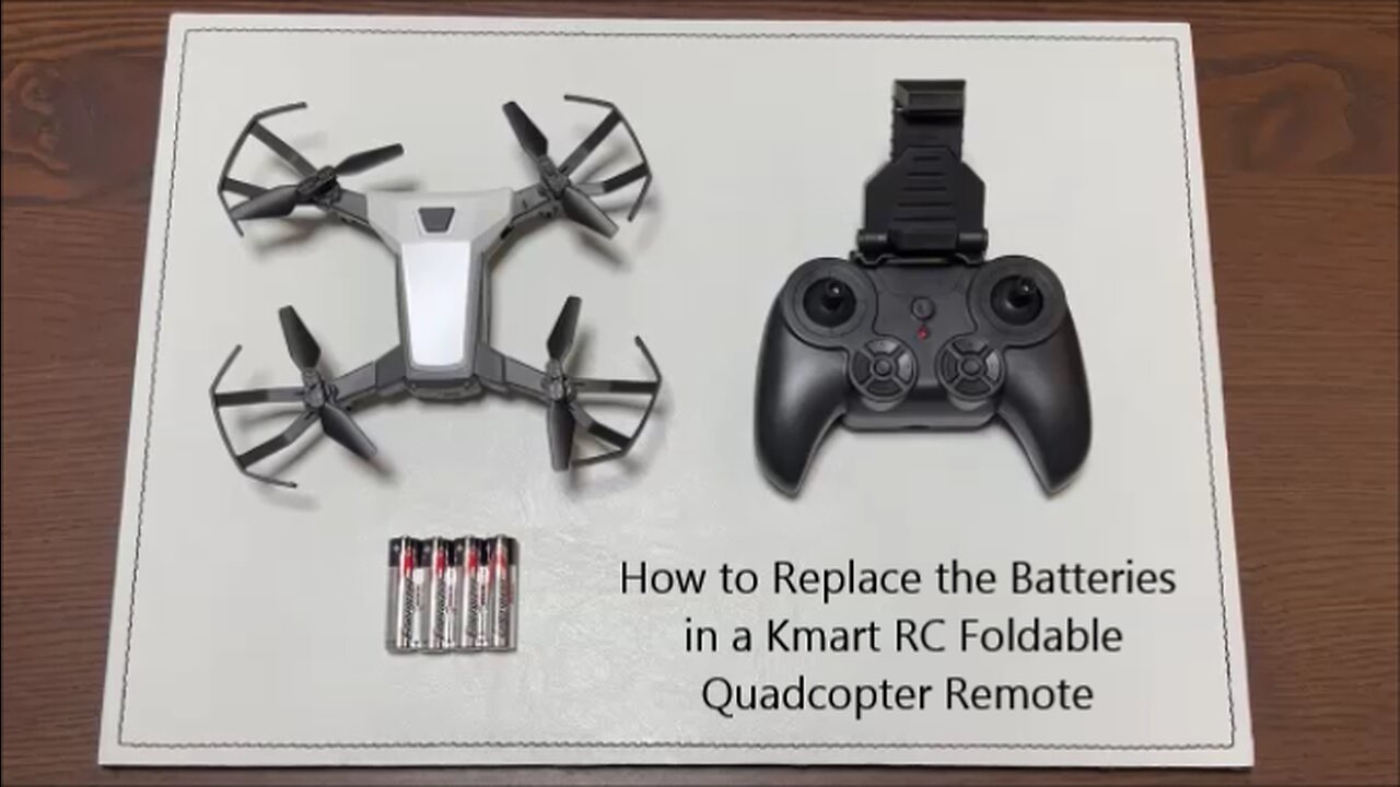 How to Replace the Batteries in a Kmart RC Foldable Quadcopter Remote Controller