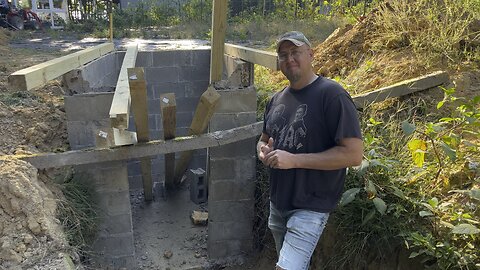Oooops!!! 😳 #construction #masonry #cellar #homestead