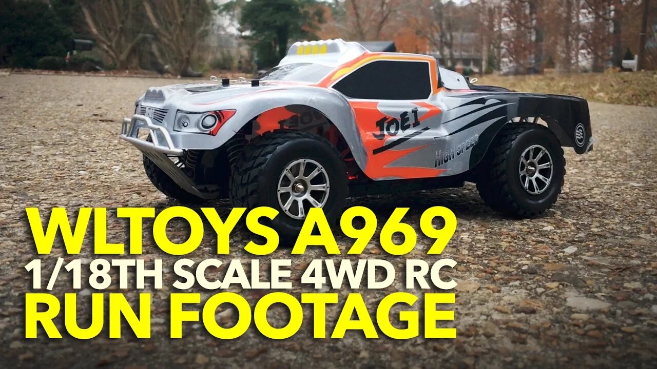 WLTOYS A969 RUN FOOTAGE: 1/18th Scale 4WD RC Shortcourse Truck