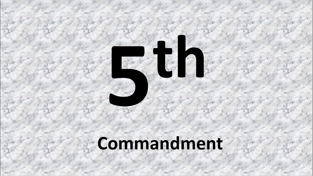 5th Commandment