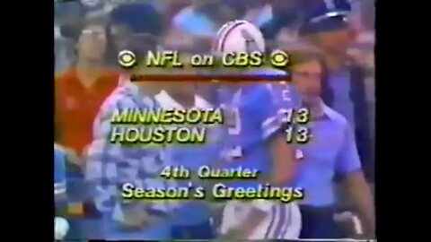 1980-12-21 Minnesota Vikings vs Houston Oilers