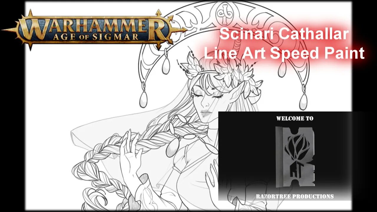 Warhammer Age of Sigmar Speedpaint - Scinari Cathallar Line Art