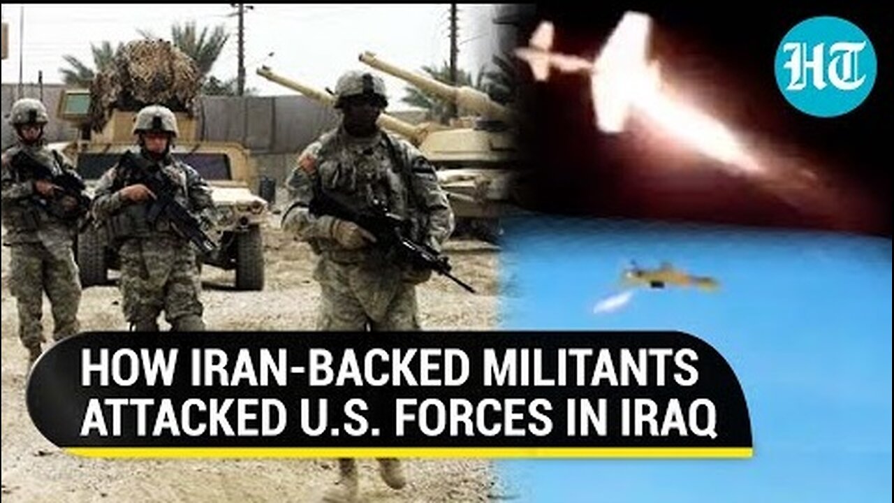 On Cam: Iran-backed Militia Attacks U.S. Military Bases In Iraq With Drones Amid Israel-Hamas War