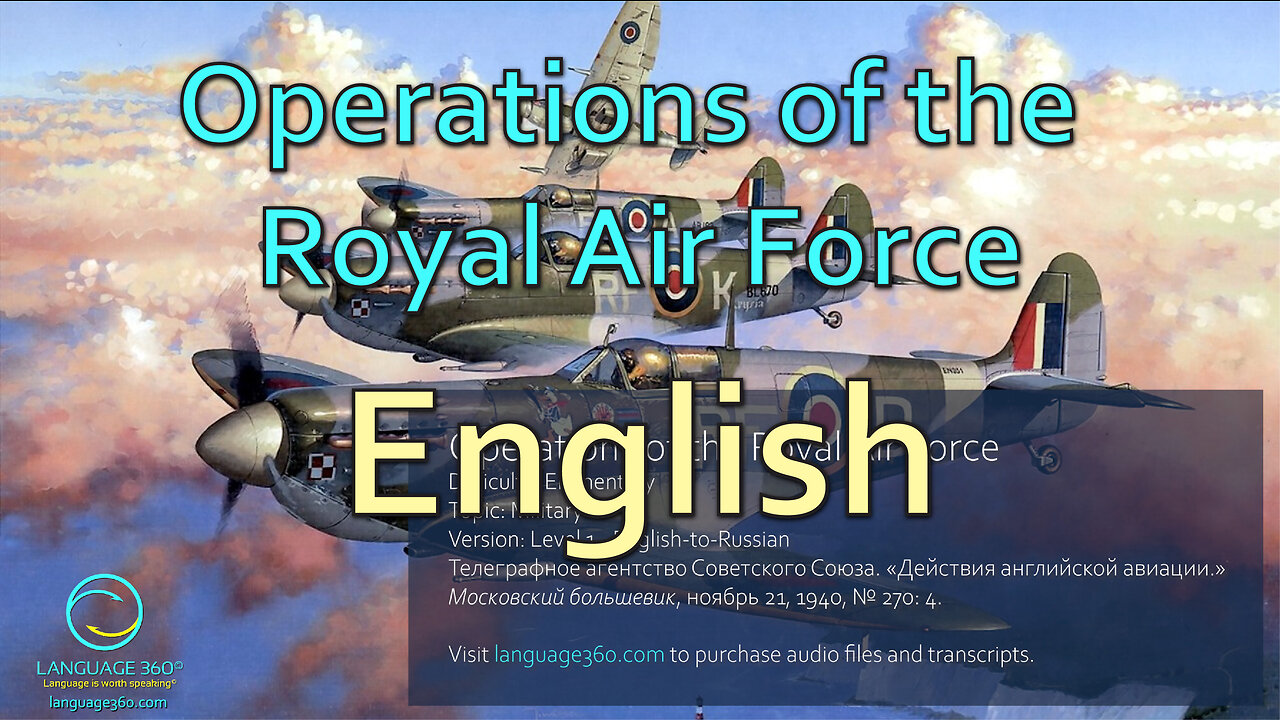 Operations of the Royal Air Force: English