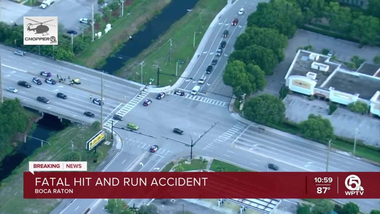 Boca Raton police investigate deadly hit-and-run crash on Glades Road