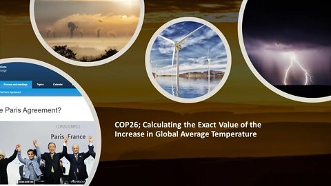 COP26 Calculating the Exact Value of the Increase in Global Average Temperature