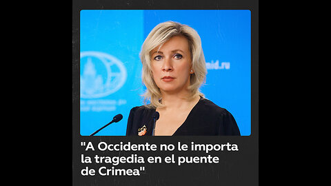 "A Occidente no le importa la tragedia en el puente de Crimea"