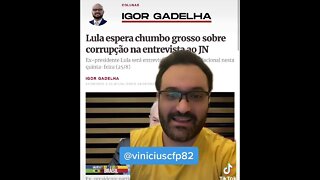 CORRUPÇÃO! Lula se prepara para falar de ROUBALHEIRA no JN.