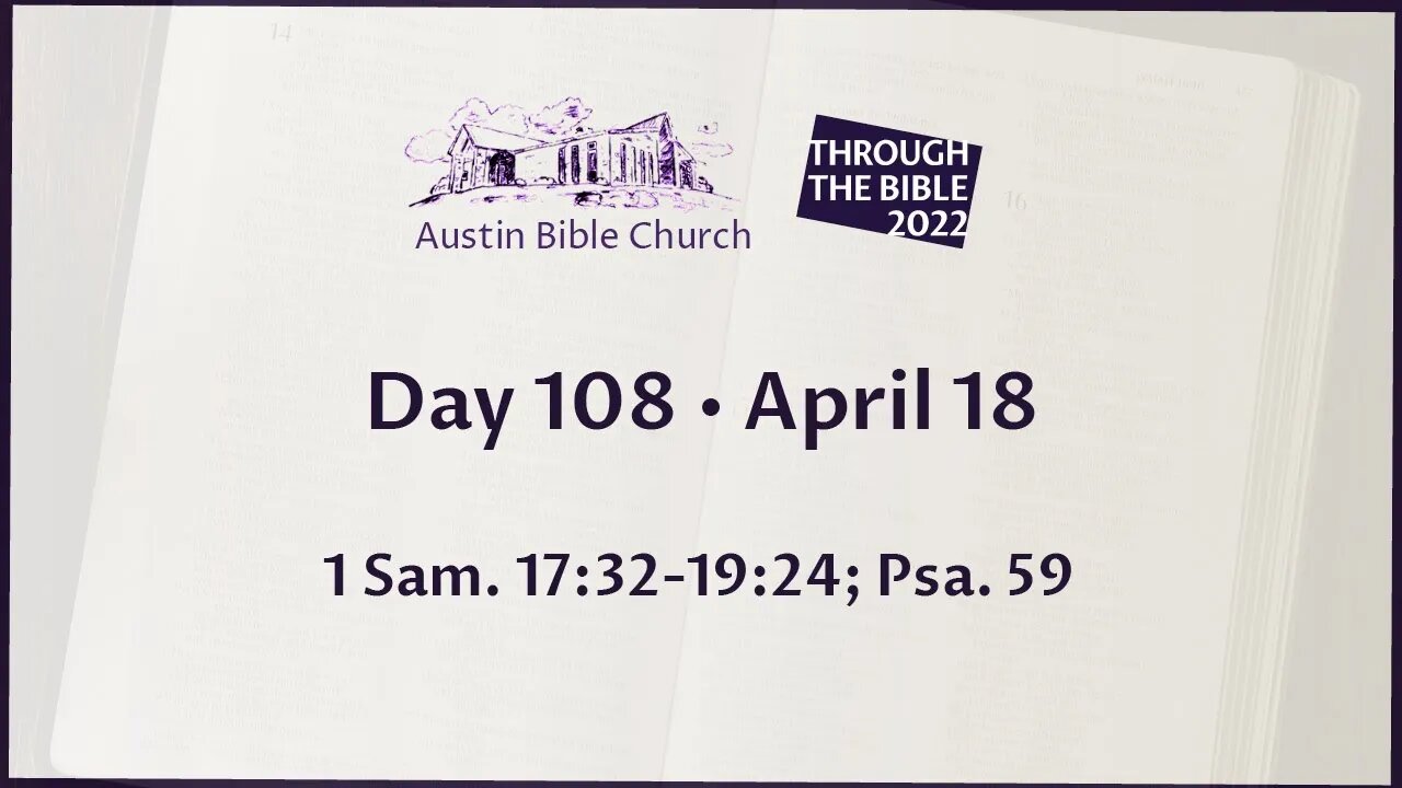 Through the Bible 2022 (Day 108)