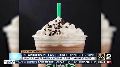 Starbucks releases three drinks for New Year's