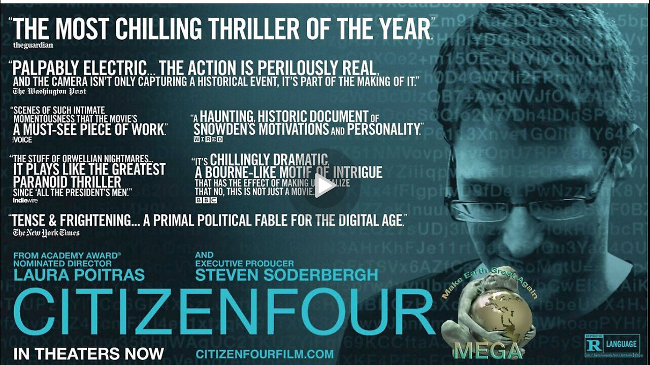 CITIZENFOUR (2014) ▪️ Full Documentary: NSA Whistleblower Edward Snowden