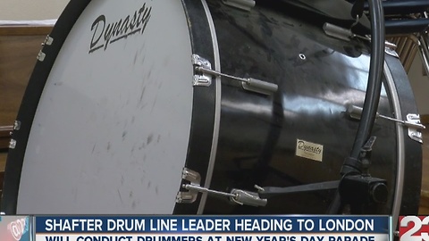 Shafter drumline leader heading to London