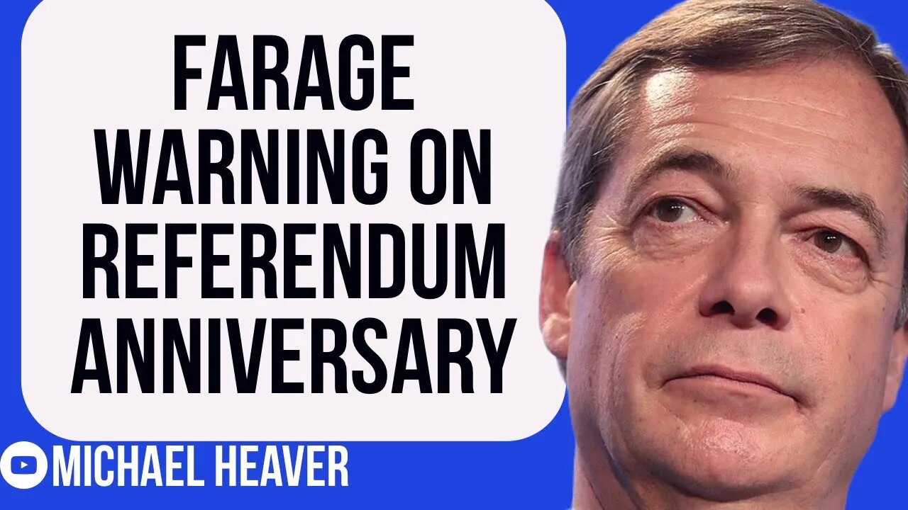 Nigel Farage Warns Of EU REJOIN Plot On Referendum Anniversary