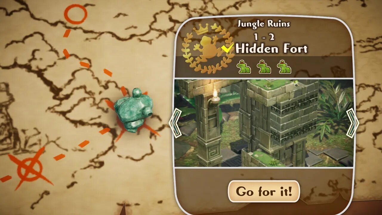 Frogger and the Rumbling Ruins-Jungle Ruins 1-2 Hidden Fort