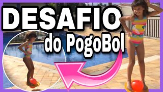 DESAFIO DO POGOBOL NA PISCINA 3 - 3 irmãs demais