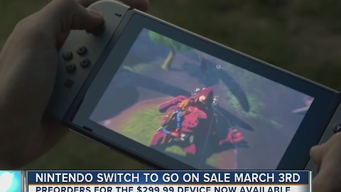 Nintendo Switch to go on sale March 3