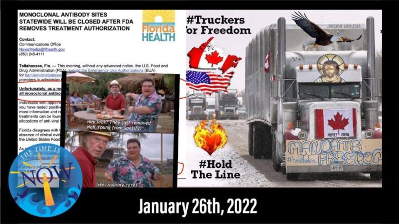 LIVE 1/26/22 - Truth Social Launch, OSHA Mandate, Canada Truckers, FDA Monoclonal Treatment & More