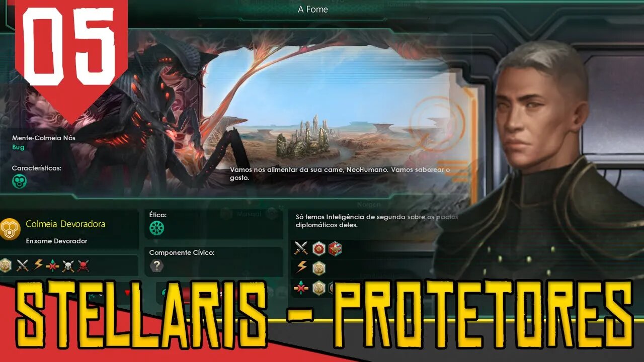 Minha GUERRA é Contra a FOME - Stellaris Protetores #05 [Série Gameplay PT-BR]