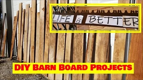 DIY Rustic home decor VLOG rustic barn boards & more with Kapper Outdoors