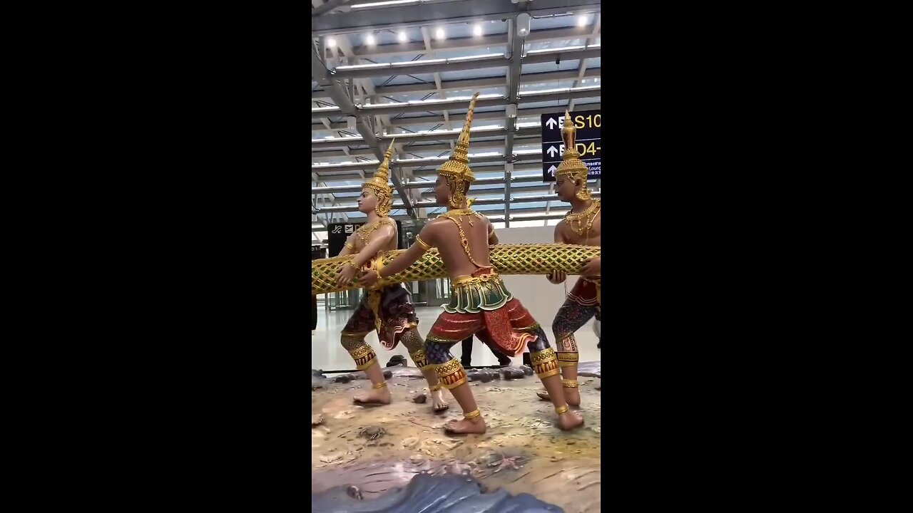 Suvarnabhumi Airport -Bangkok #bangkok #lordvishnu