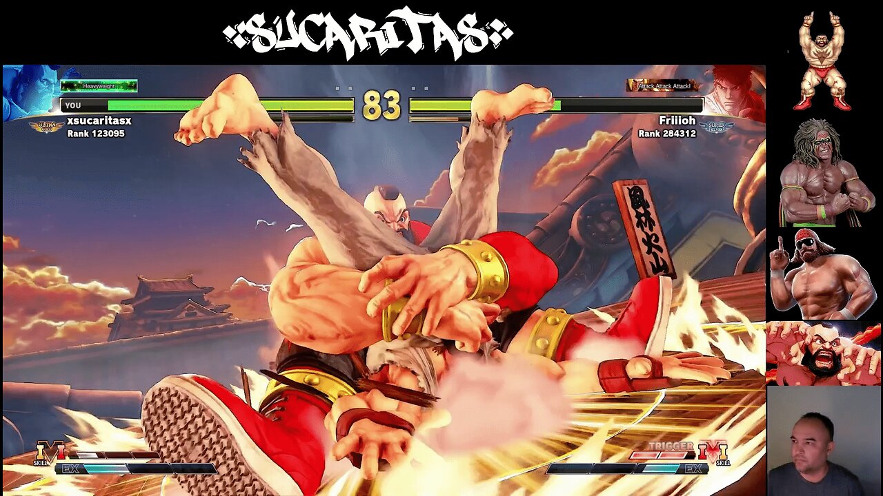 (Zangeif) busting Ryu (Sucaritas)