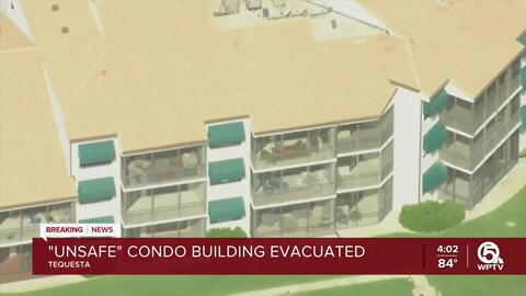 Tequesta building evacuated, deemed unsafe for residents