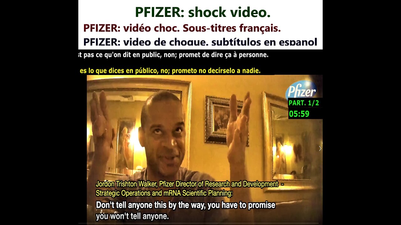 (Fran _ Eng _ Esp) SHOCK: Project Veritas gets Pfizer's J.T. Walker _ Revelations/Reactions (2 videos)