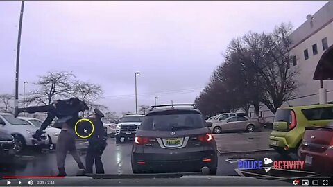 Quota Hire Police Save The Day - Suspect Picks Up Cops Like Rag Doll