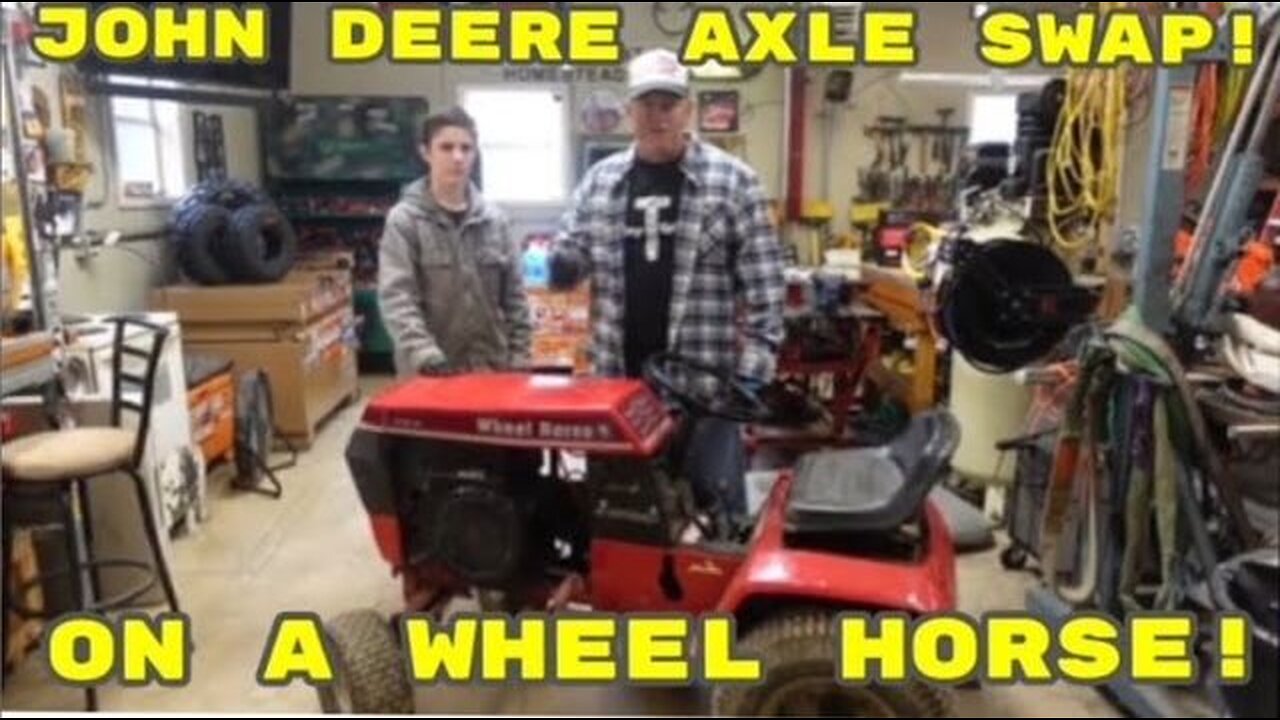 John Deere Axle Swapped Into A Wheel Horse! Steffen’s Mud Mower Build Part 2