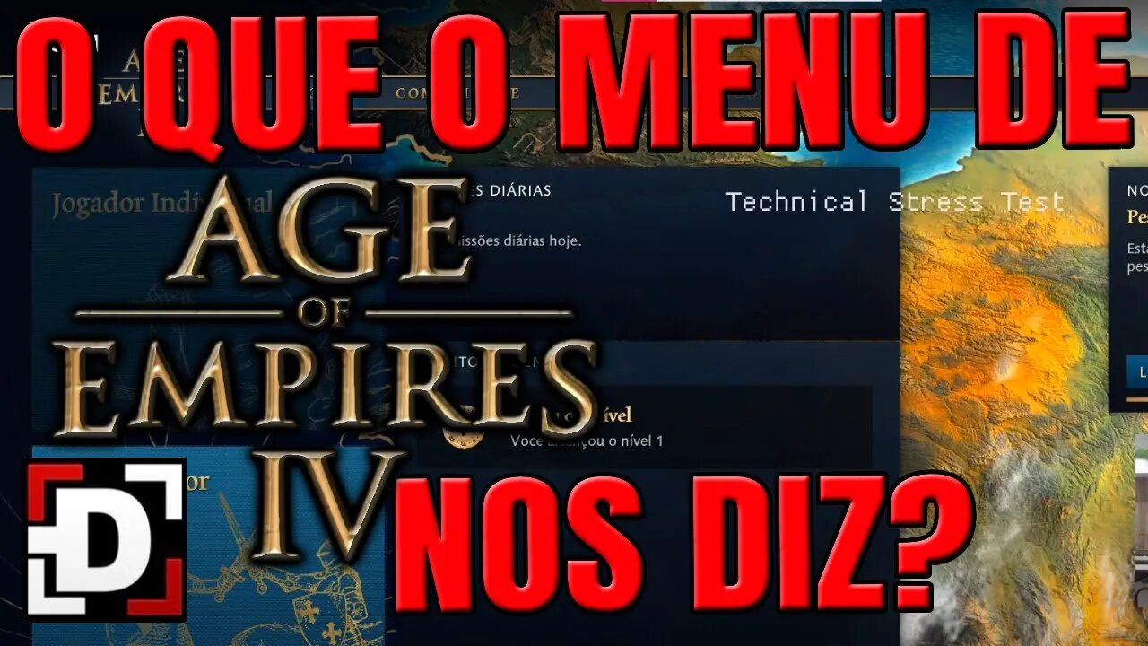 O que o menu de AGE OF EMPIRES 4 nos diz sobre o lançamento?