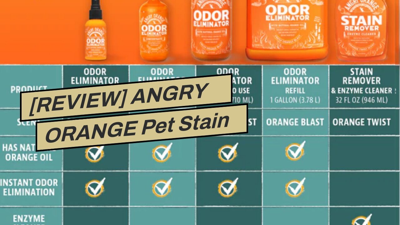 [REVIEW] ANGRY ORANGE Pet Stain and Odor Remover - 2 Spray Pack - 32 oz Dog, Ferret, Rabbit & C...