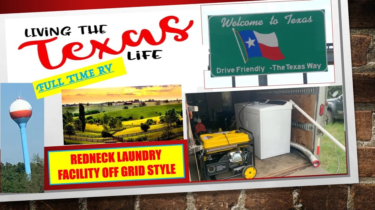 REDNECK LAUNDRY FACILITY ON THE HOMESTEAD IN TEXAS