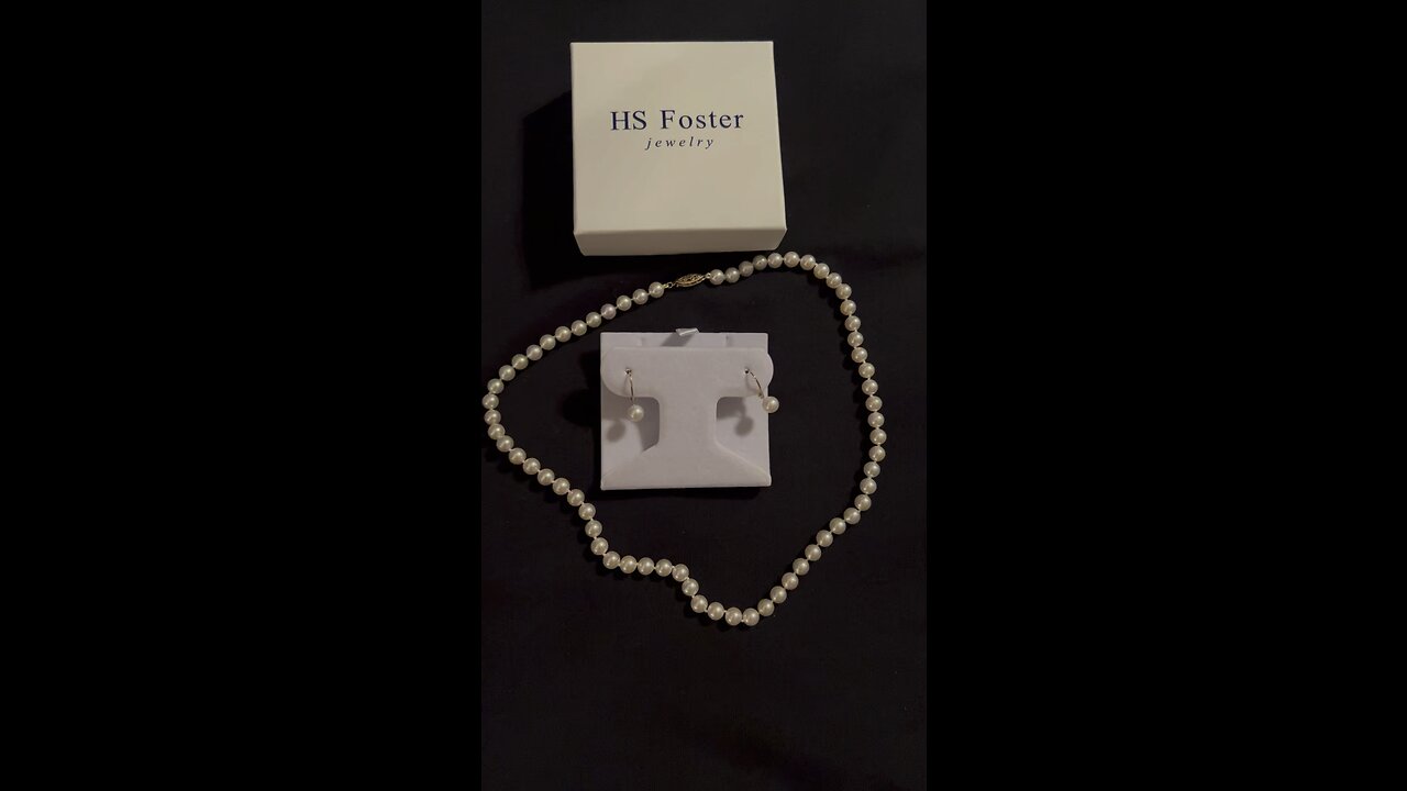 Pearl https://hsfosterjewelry.com/products/18-inch-pearl-necklace-matching-lever-back-pearl-earrings