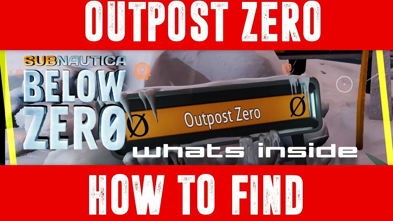 OUTPOST ZERO [how to find and whats inside] //Subnautica Below Zero