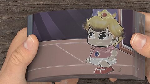 Super Mario brothers fight for princess fight scene animated flip book