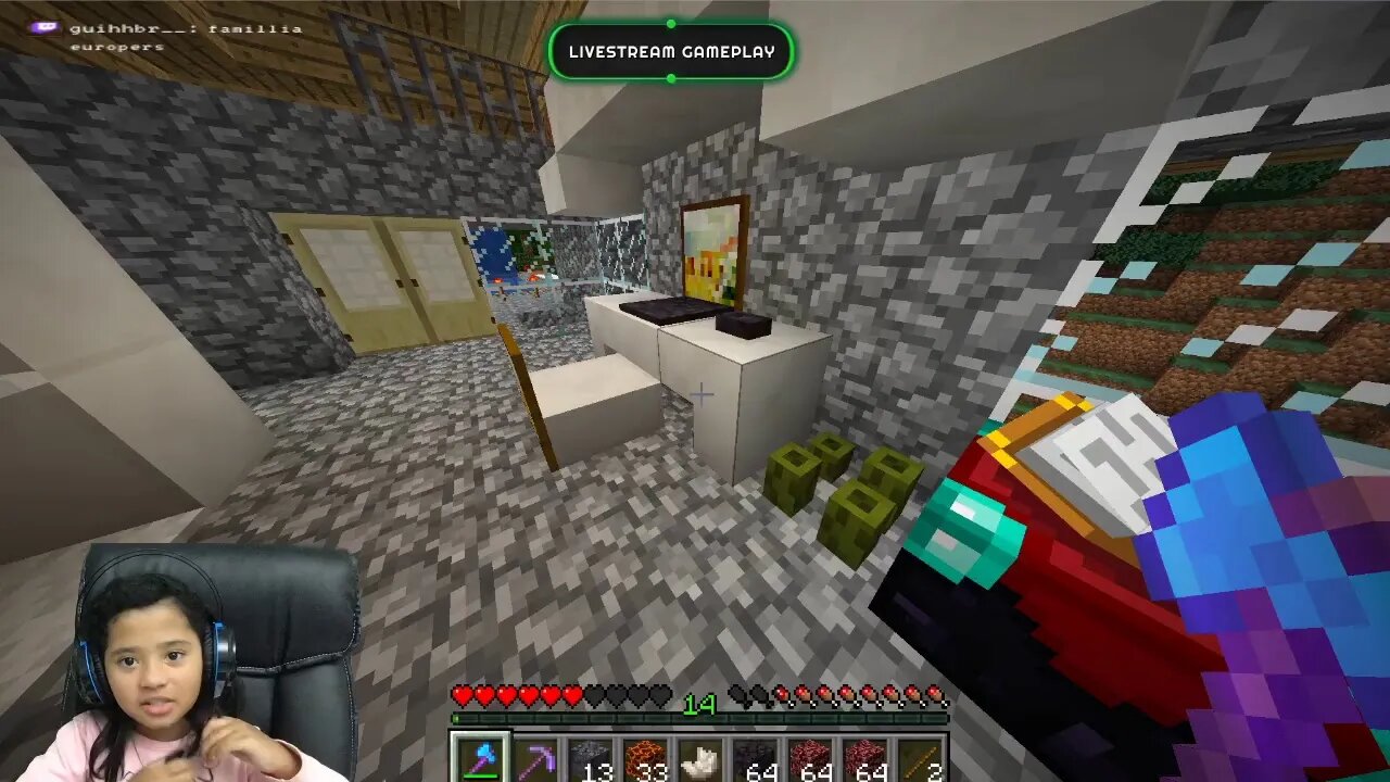 Live de Minecraft 1.16.1 Survival com #MaluNunes #pai_eoroper