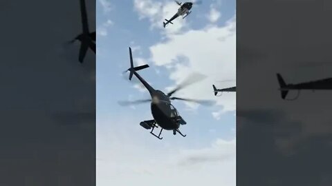 Helicopter Crash in City GTA 5.