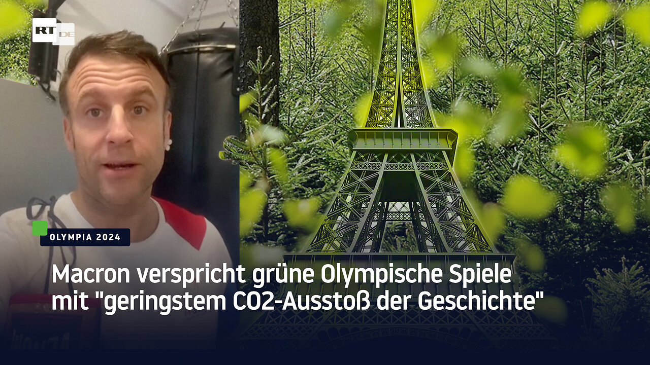 Macron verspricht grüne Olympische Spiele mit "geringstem CO2-Ausstoß der Geschichte"